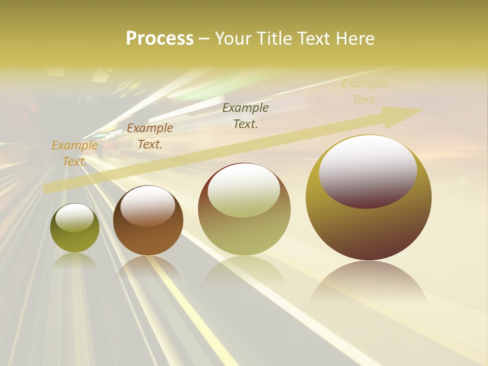 Curve Train Vortex PowerPoint Template