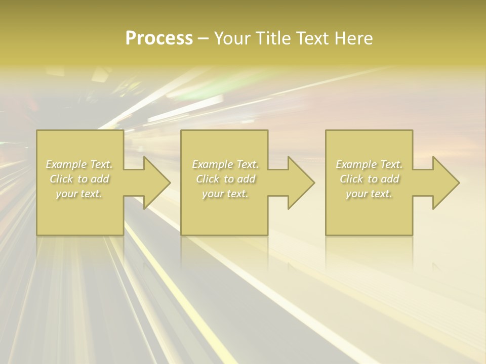 Curve Train Vortex PowerPoint Template