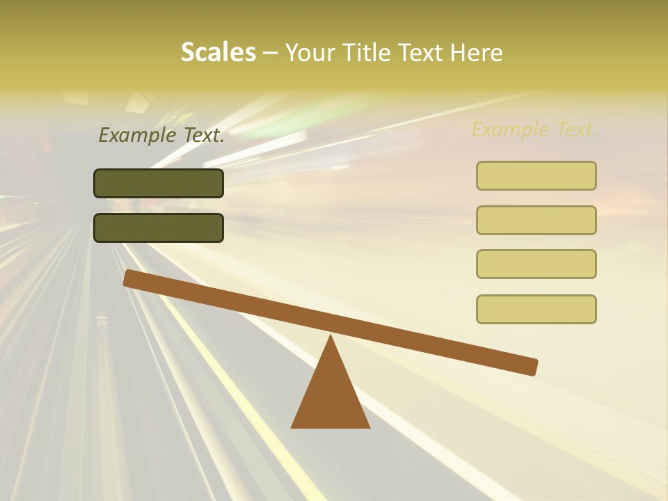Curve Train Vortex PowerPoint Template