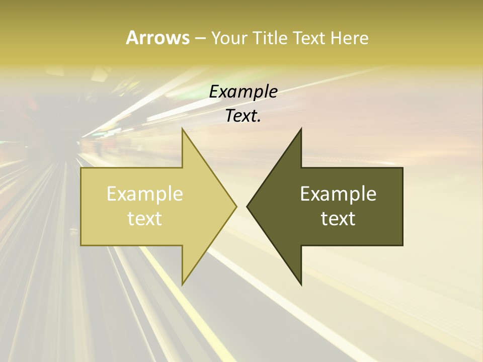 Curve Train Vortex PowerPoint Template
