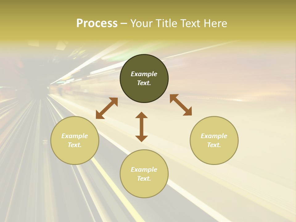 Curve Train Vortex PowerPoint Template