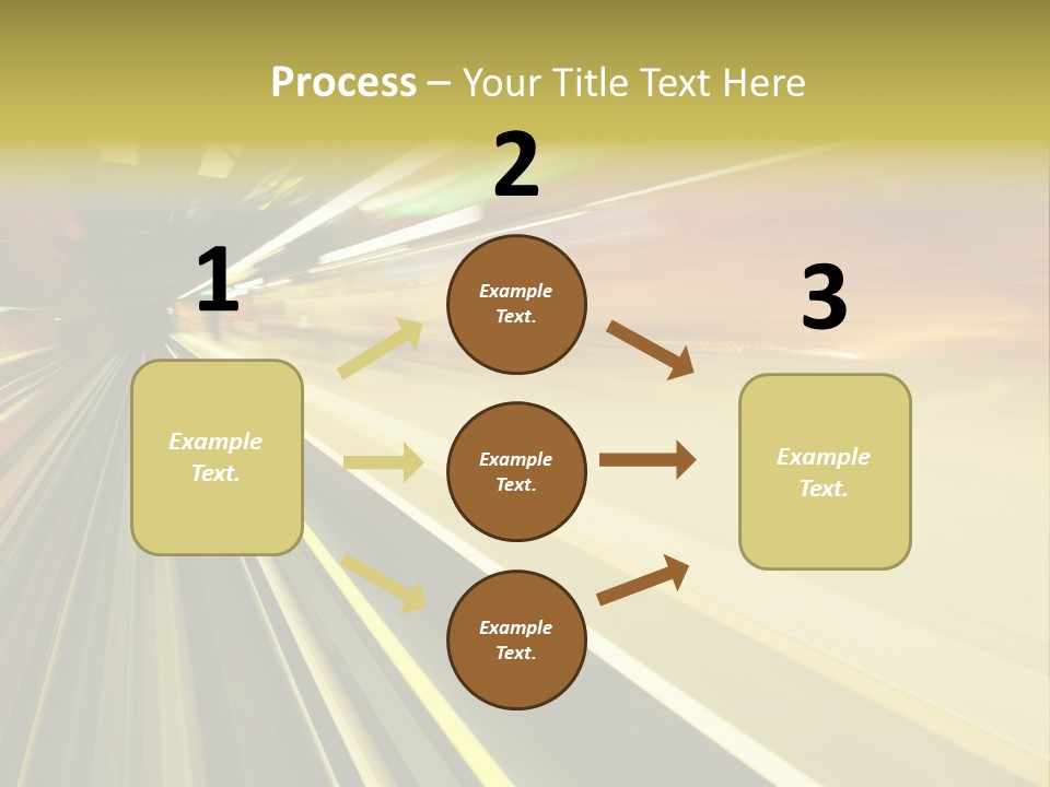 Curve Train Vortex PowerPoint Template
