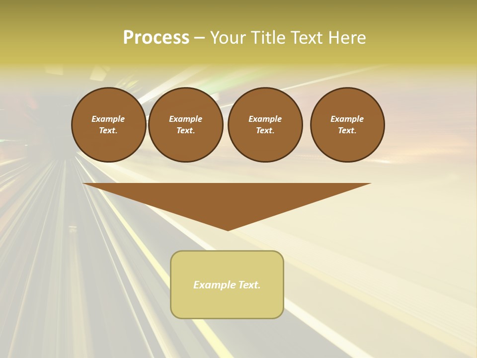 Curve Train Vortex PowerPoint Template
