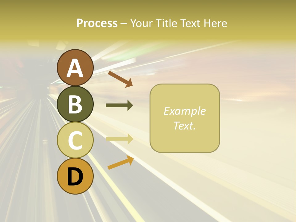 Curve Train Vortex PowerPoint Template