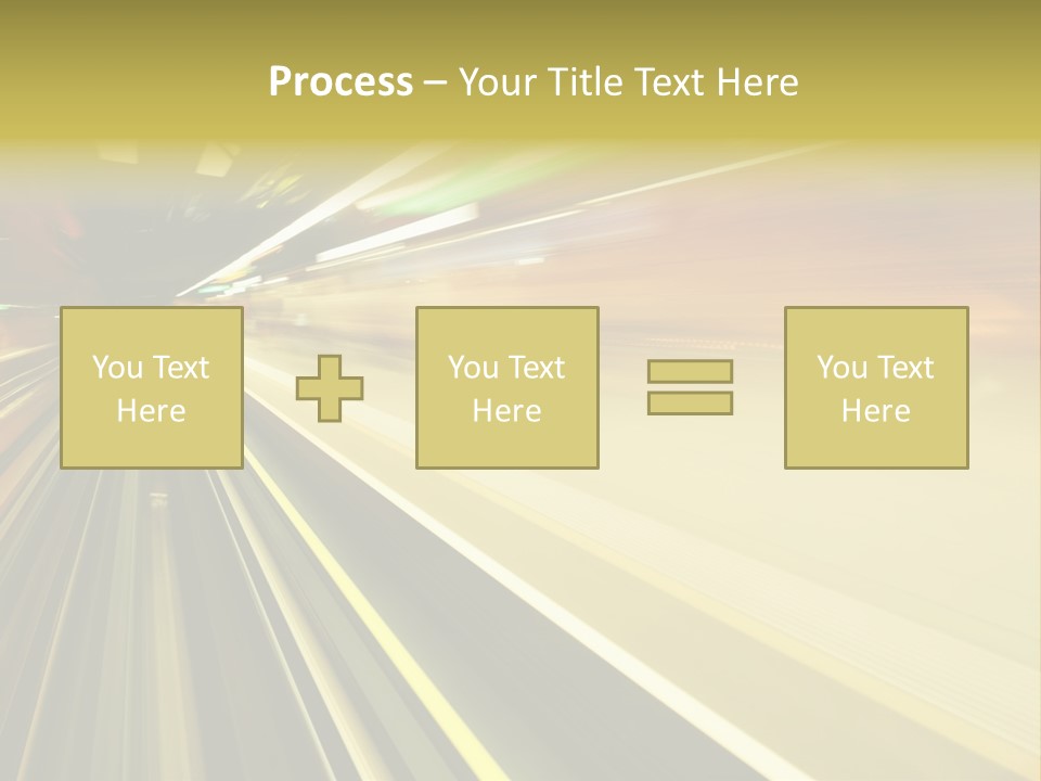Curve Train Vortex PowerPoint Template