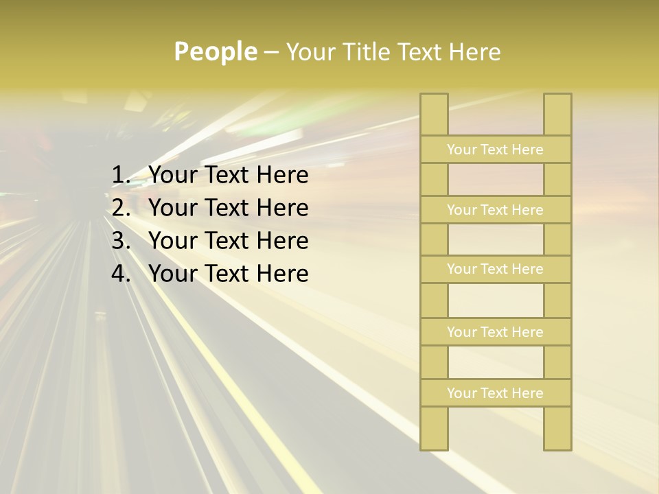 Curve Train Vortex PowerPoint Template