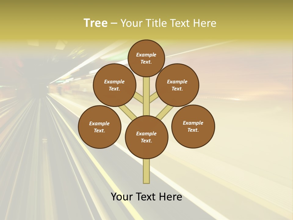 Curve Train Vortex PowerPoint Template