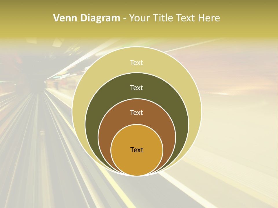 Curve Train Vortex PowerPoint Template