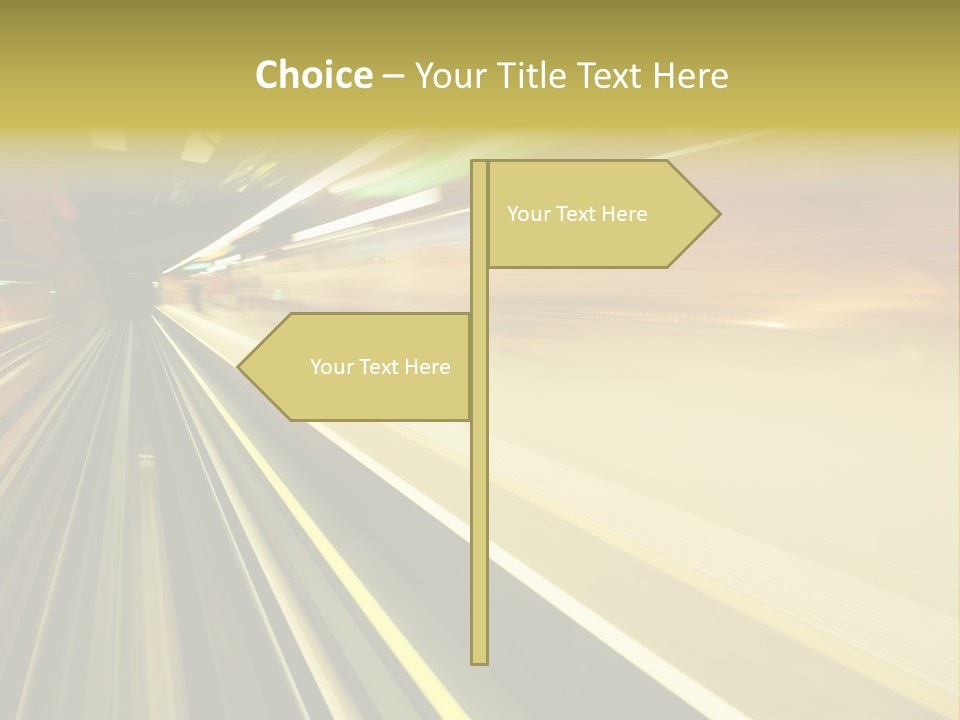 Curve Train Vortex PowerPoint Template