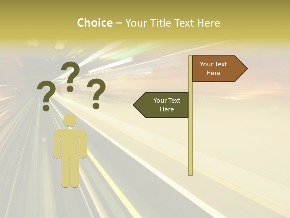 Curve Train Vortex PowerPoint Template