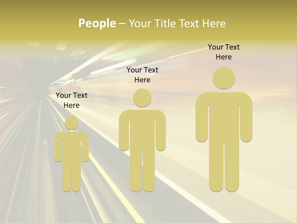 Curve Train Vortex PowerPoint Template