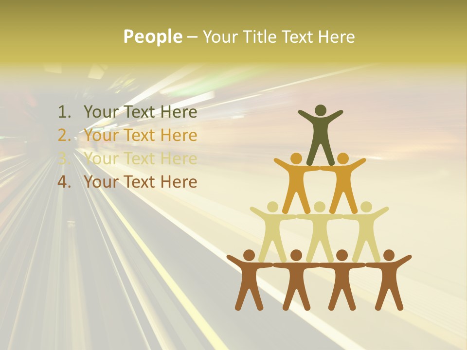 Curve Train Vortex PowerPoint Template