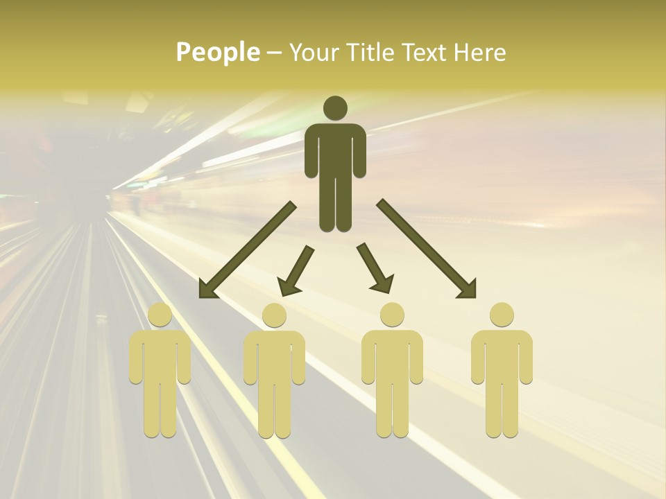 Curve Train Vortex PowerPoint Template