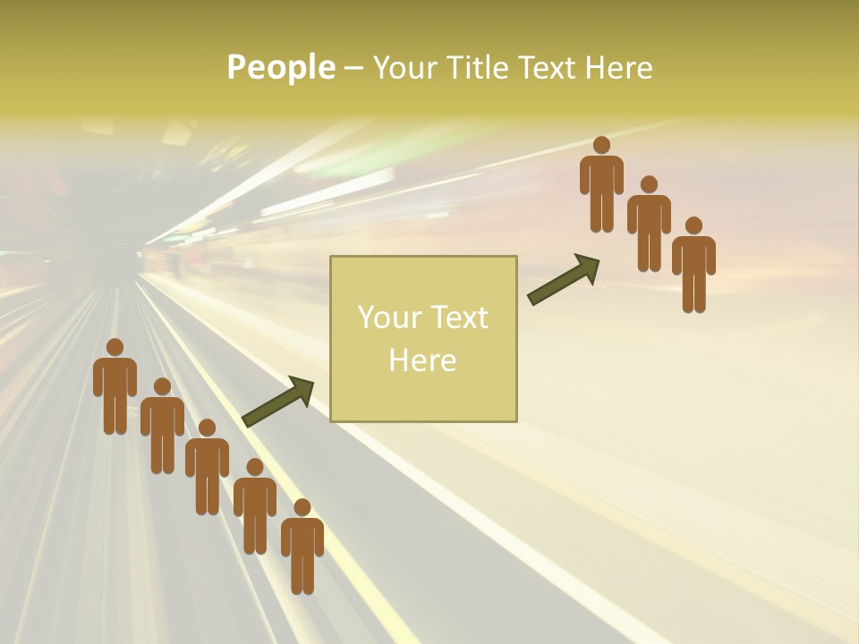 Curve Train Vortex PowerPoint Template