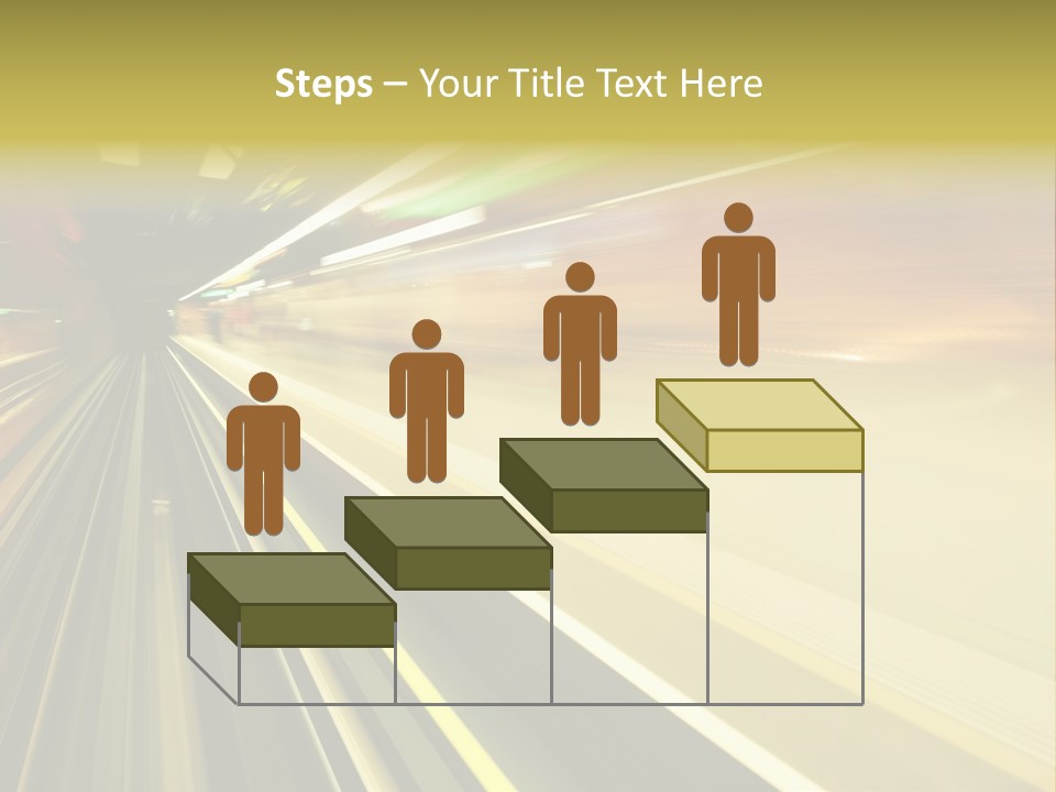 Curve Train Vortex PowerPoint Template