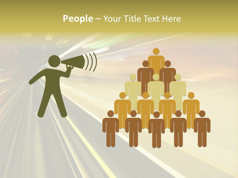 Curve Train Vortex PowerPoint Template