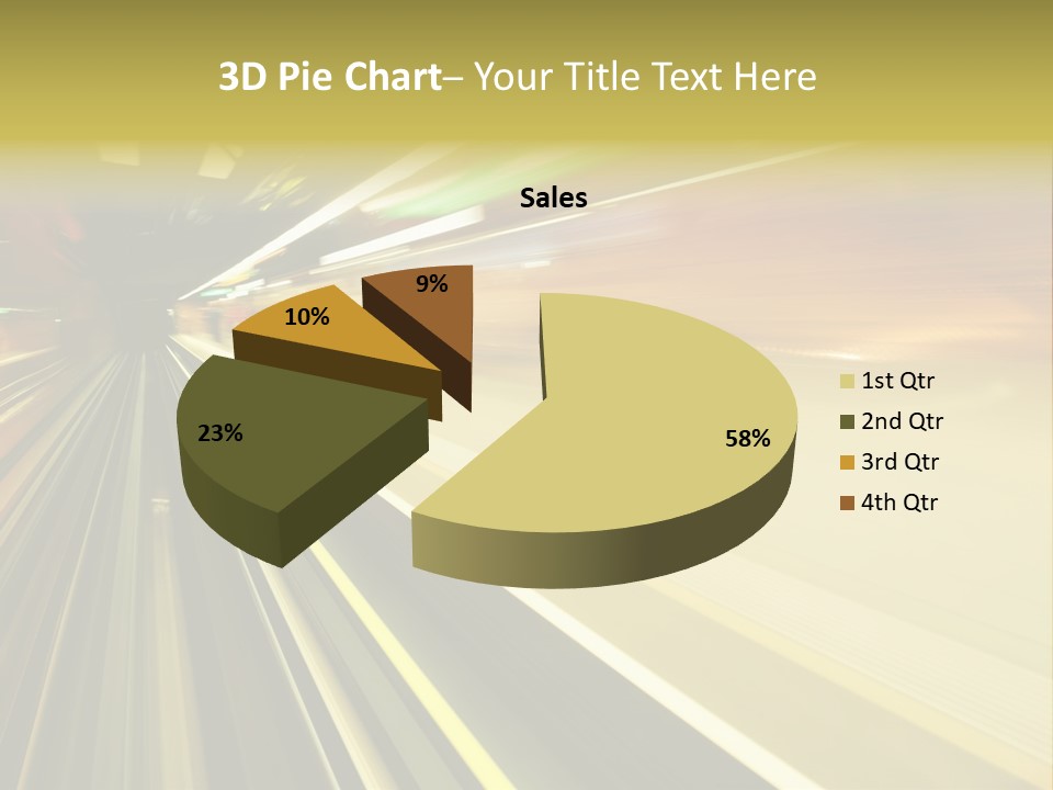 Curve Train Vortex PowerPoint Template