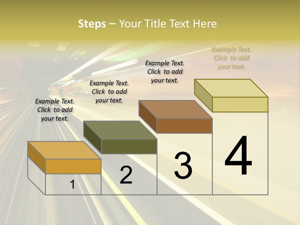 Curve Train Vortex PowerPoint Template