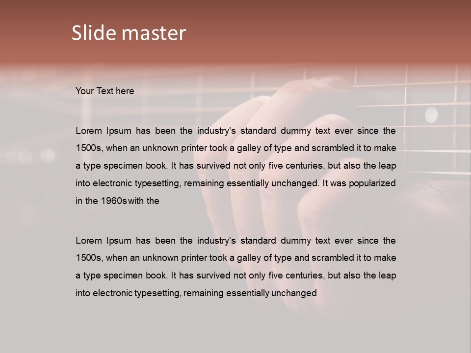 Concert Fingers Music PowerPoint Template