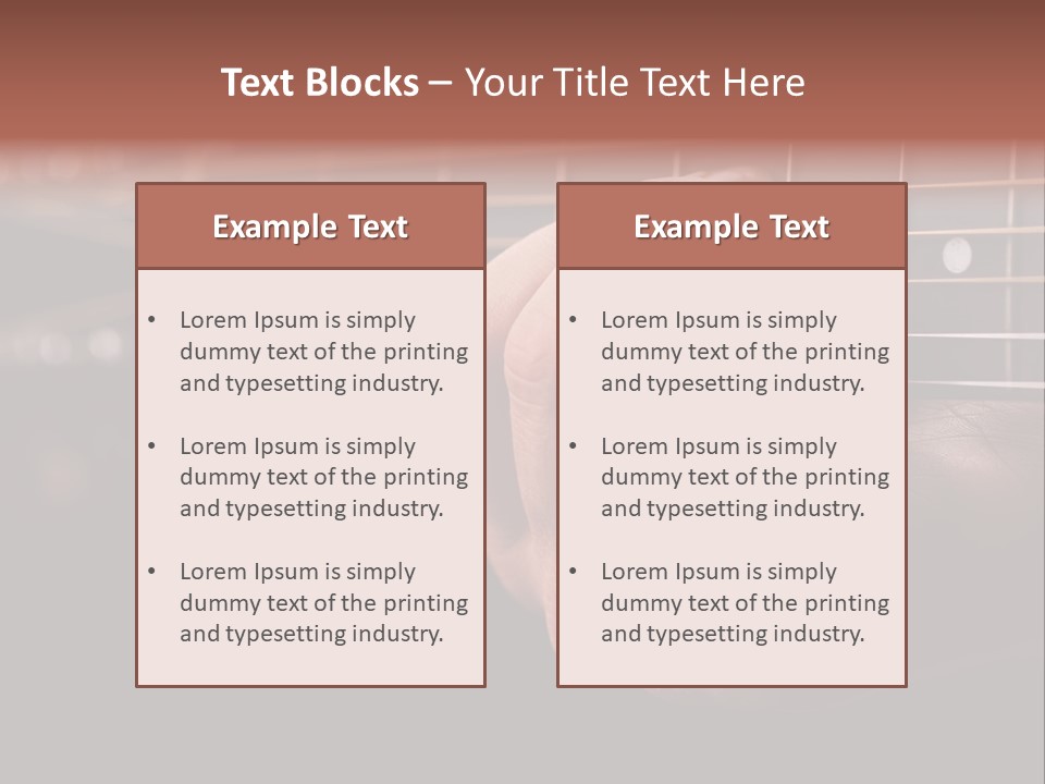 Concert Fingers Music PowerPoint Template