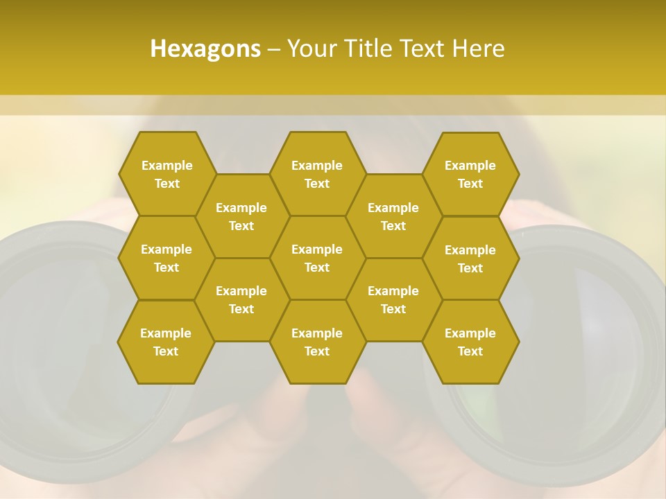 Surveillance Spectator Girl PowerPoint Template