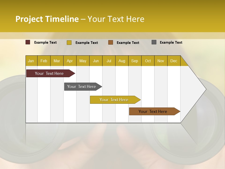 Surveillance Spectator Girl PowerPoint Template