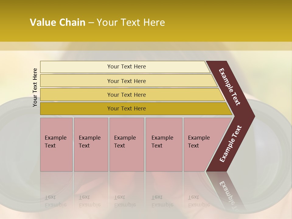 Surveillance Spectator Girl PowerPoint Template