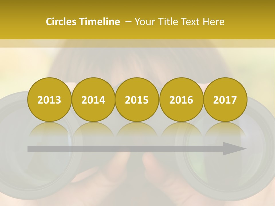 Surveillance Spectator Girl PowerPoint Template