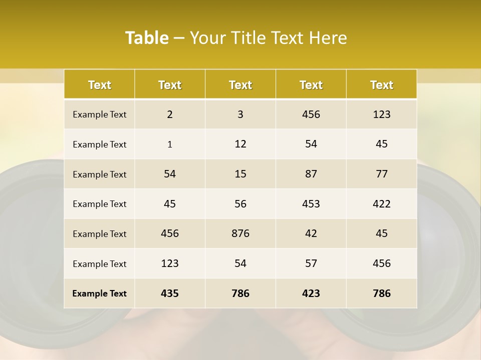 Surveillance Spectator Girl PowerPoint Template