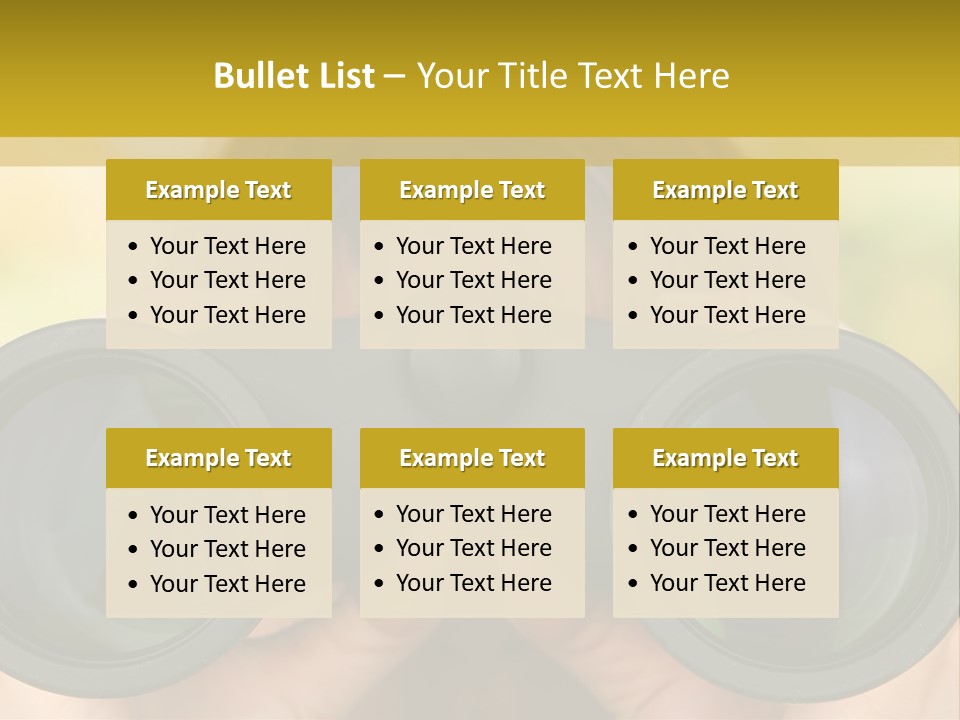 Surveillance Spectator Girl PowerPoint Template