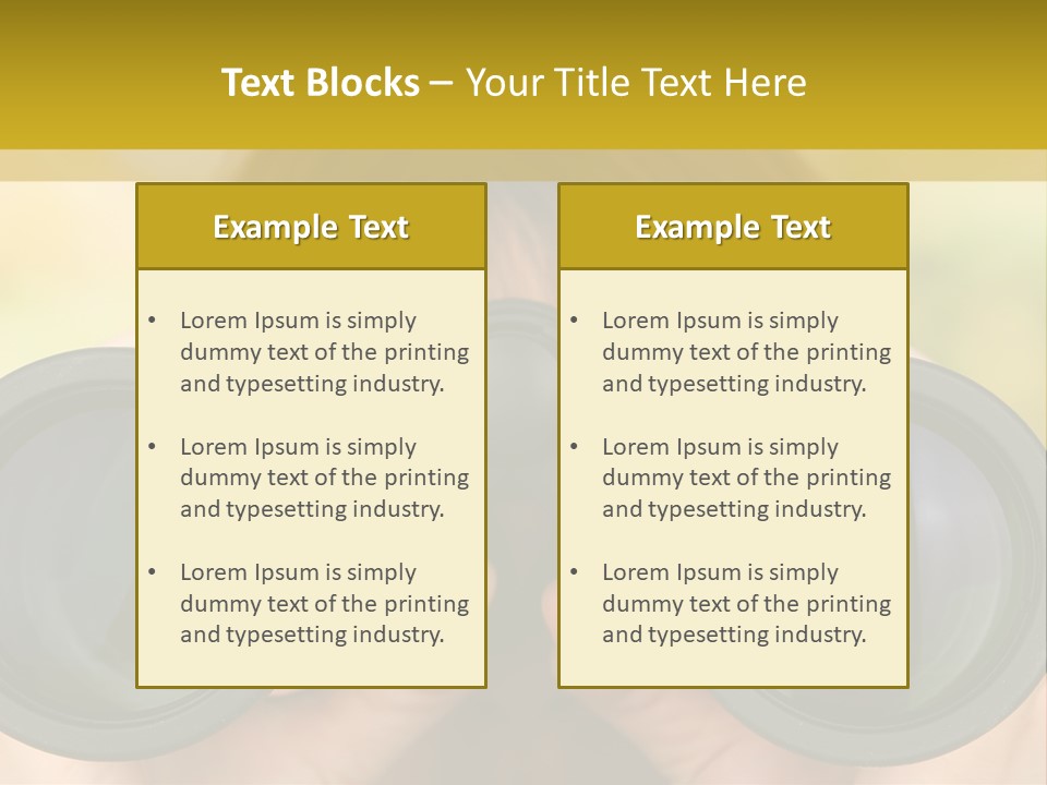 Surveillance Spectator Girl PowerPoint Template