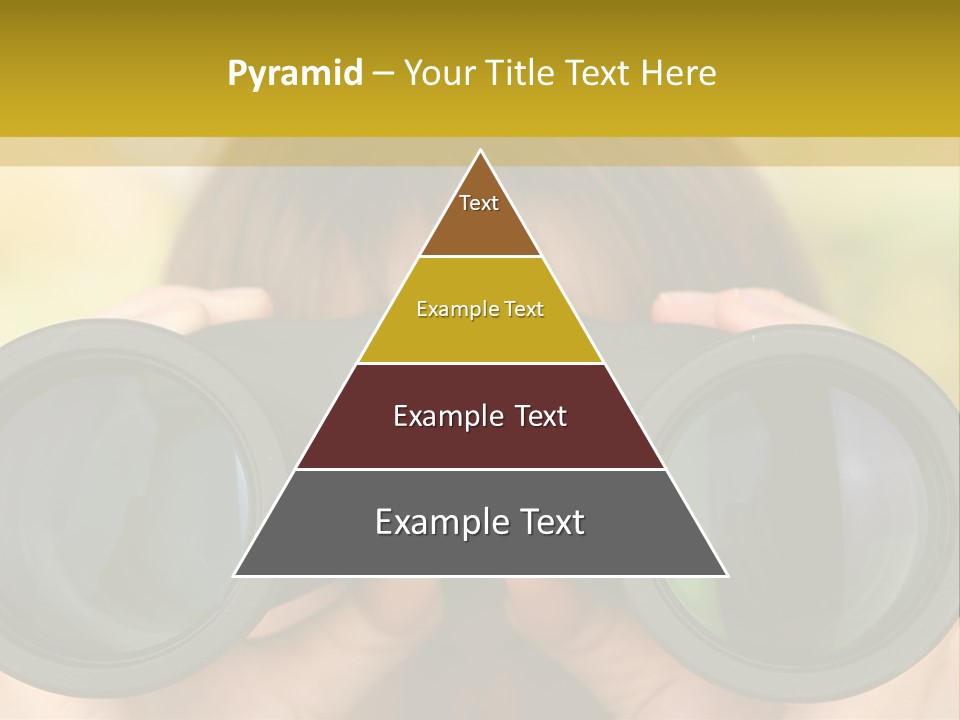 Surveillance Spectator Girl PowerPoint Template