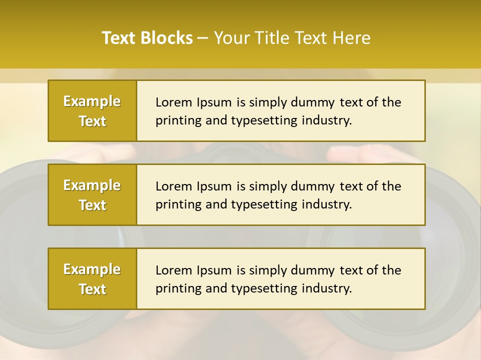 Surveillance Spectator Girl PowerPoint Template