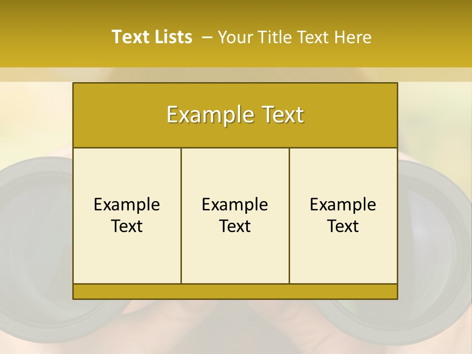 Surveillance Spectator Girl PowerPoint Template