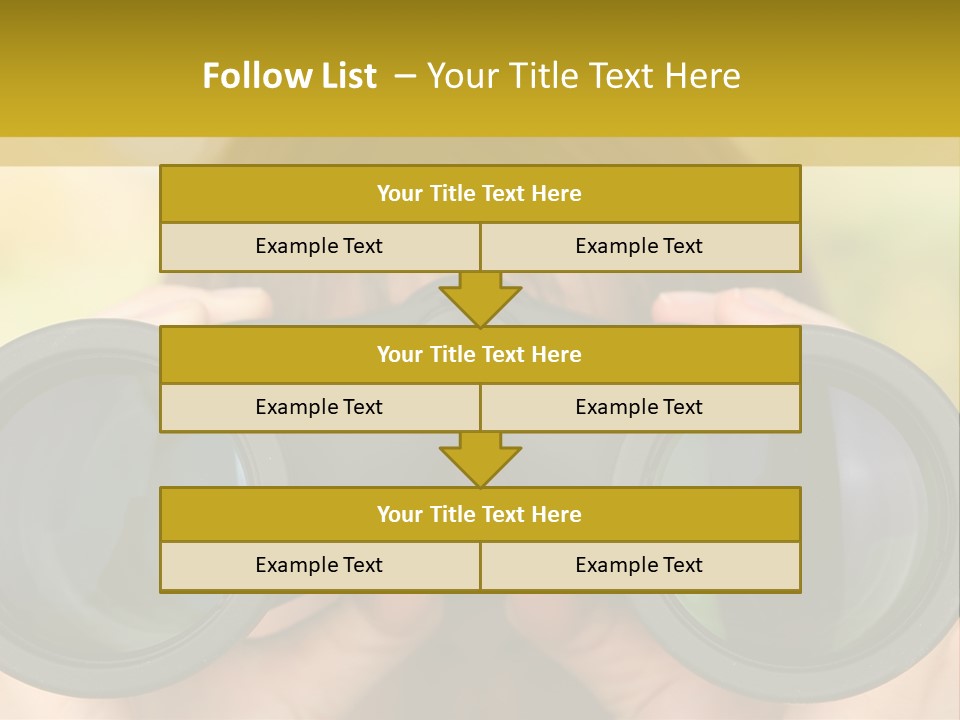 Surveillance Spectator Girl PowerPoint Template