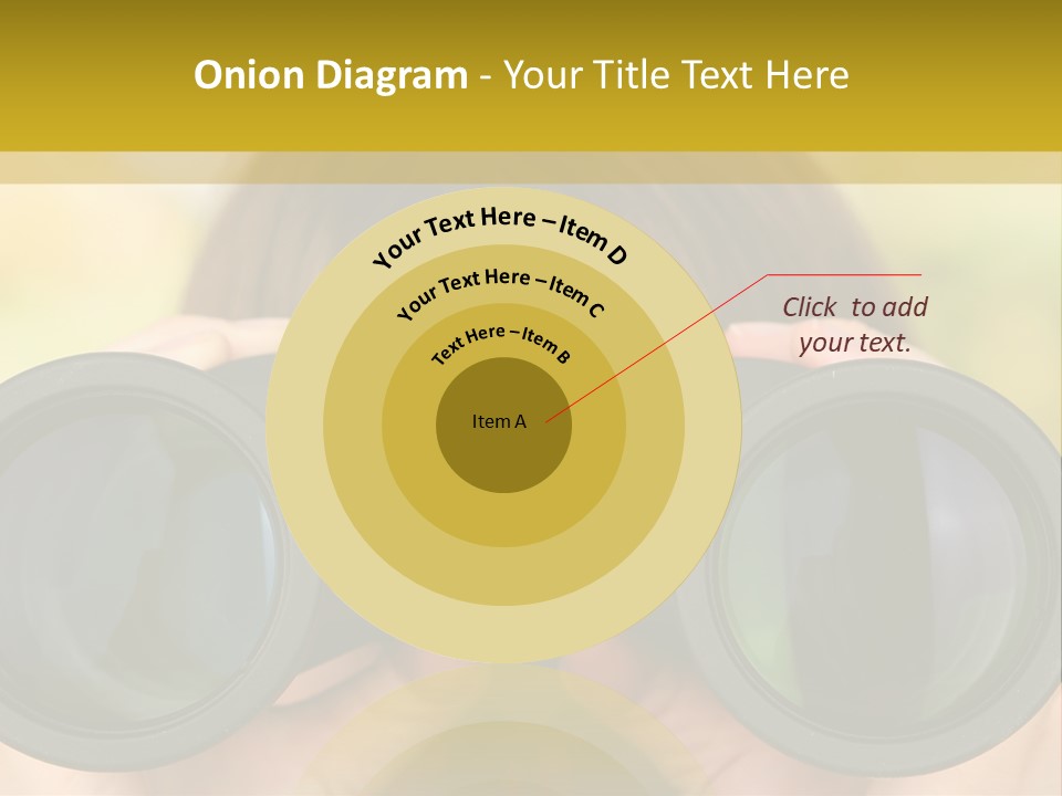 Surveillance Spectator Girl PowerPoint Template