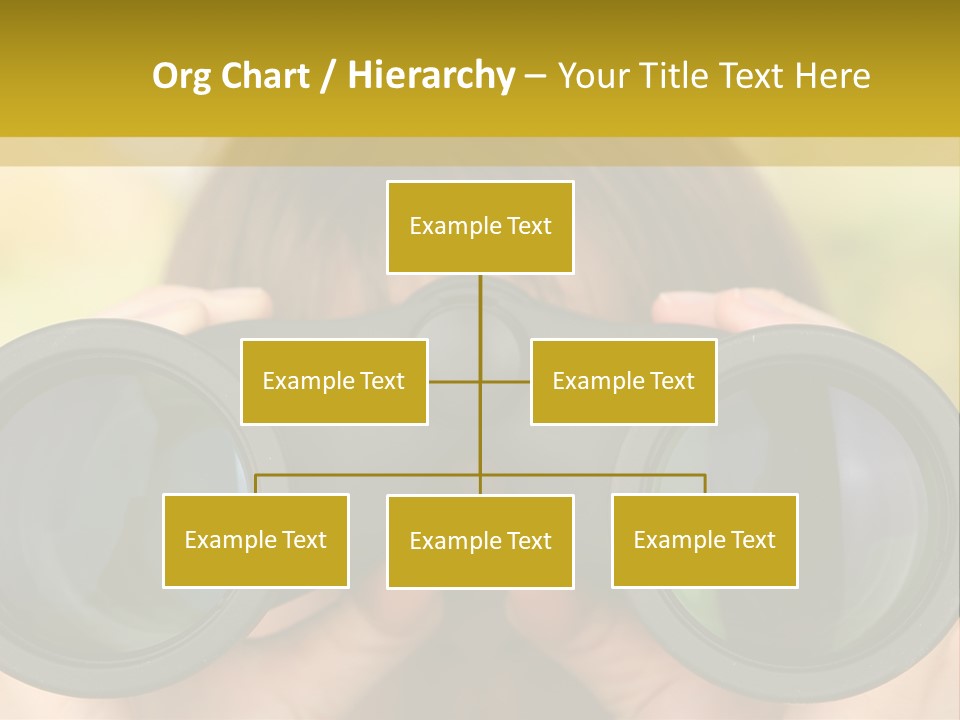 Surveillance Spectator Girl PowerPoint Template