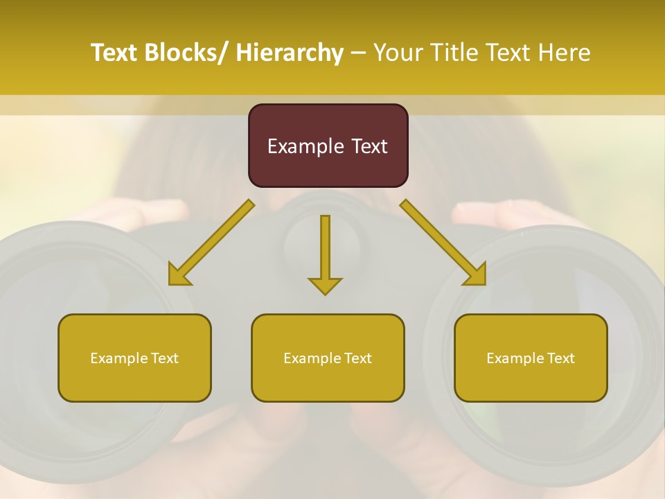Surveillance Spectator Girl PowerPoint Template