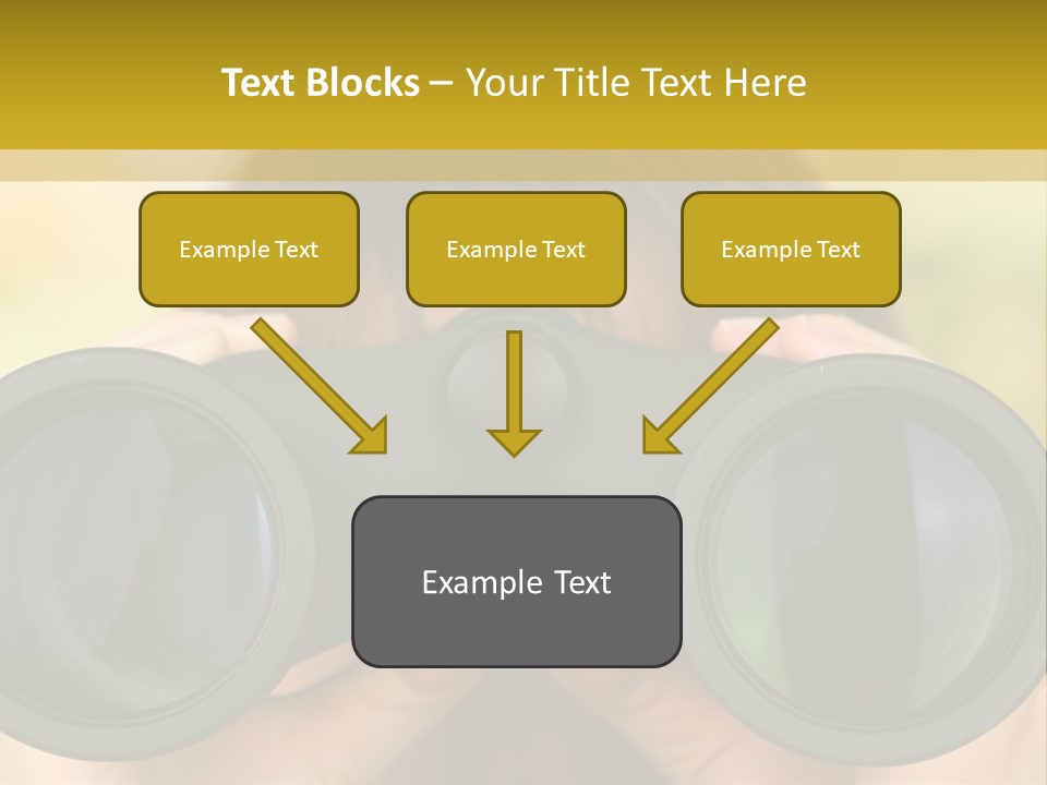Surveillance Spectator Girl PowerPoint Template