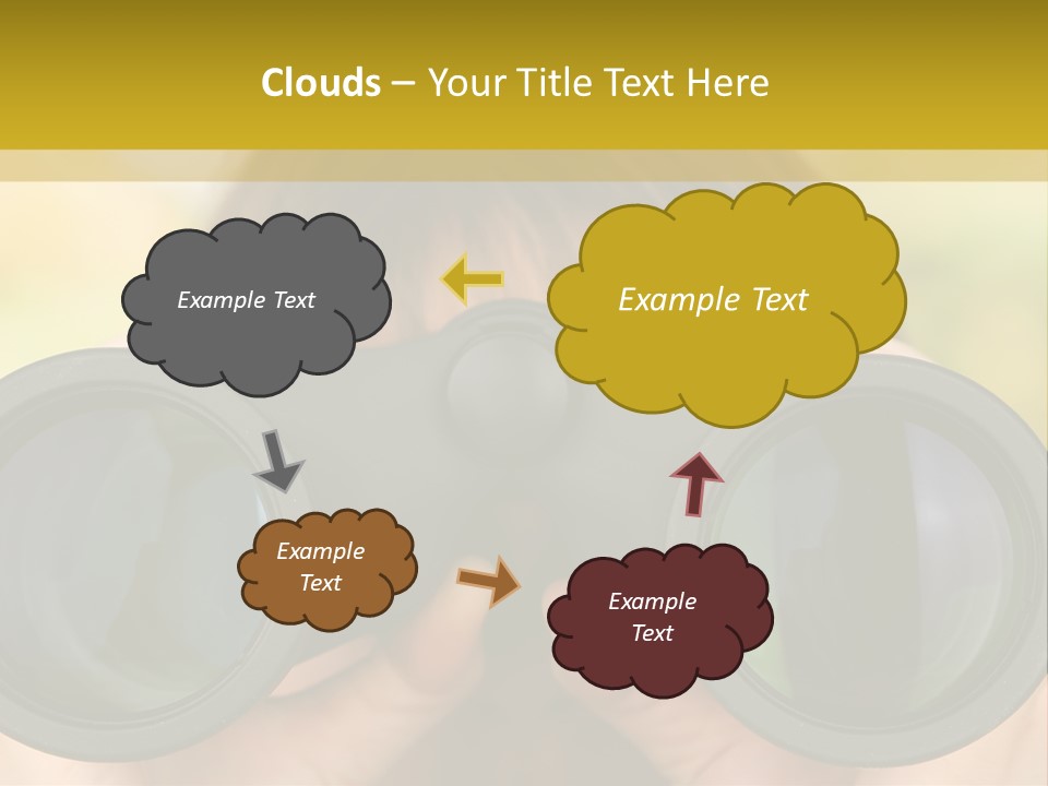 Surveillance Spectator Girl PowerPoint Template