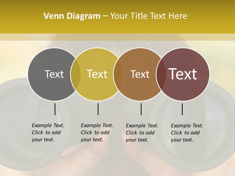 Surveillance Spectator Girl PowerPoint Template