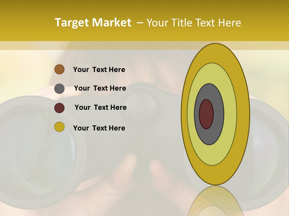 Surveillance Spectator Girl PowerPoint Template