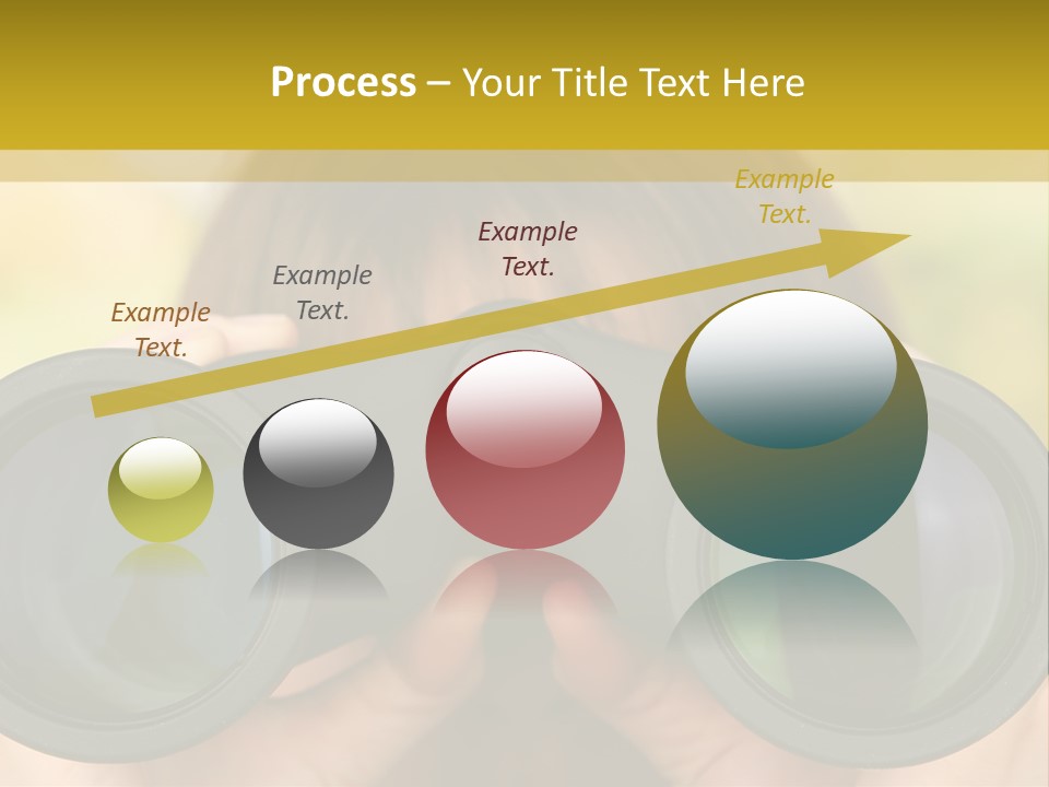 Surveillance Spectator Girl PowerPoint Template