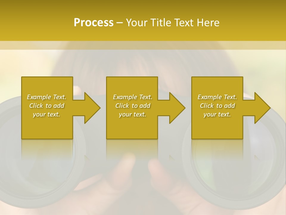 Surveillance Spectator Girl PowerPoint Template