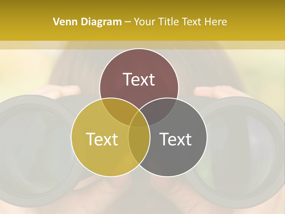 Surveillance Spectator Girl PowerPoint Template