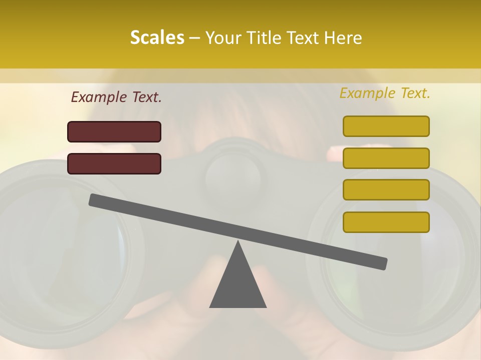 Surveillance Spectator Girl PowerPoint Template