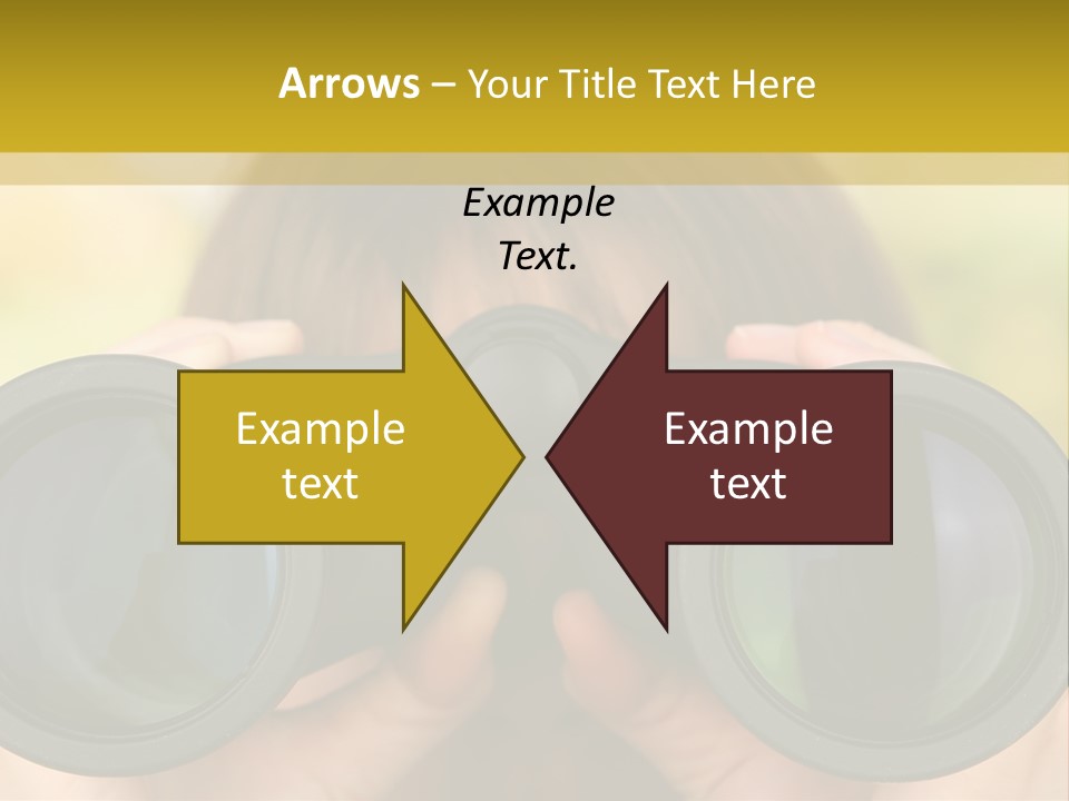 Surveillance Spectator Girl PowerPoint Template