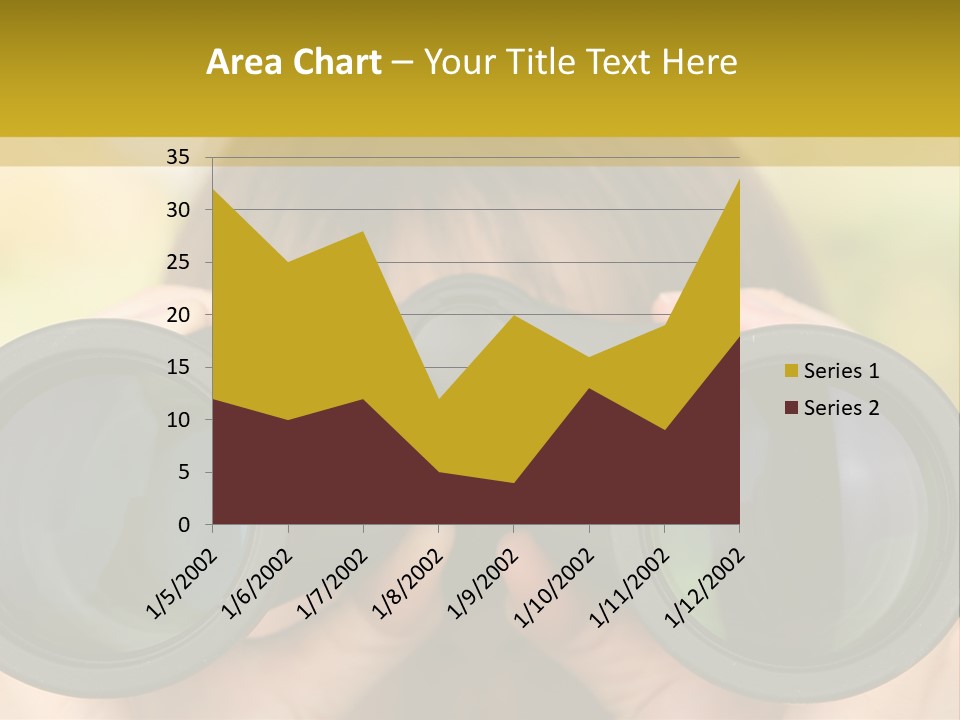 Surveillance Spectator Girl PowerPoint Template