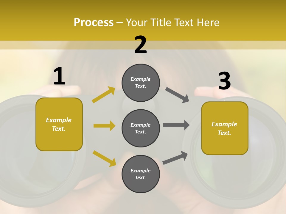 Surveillance Spectator Girl PowerPoint Template