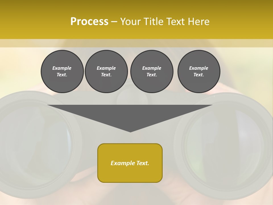 Surveillance Spectator Girl PowerPoint Template